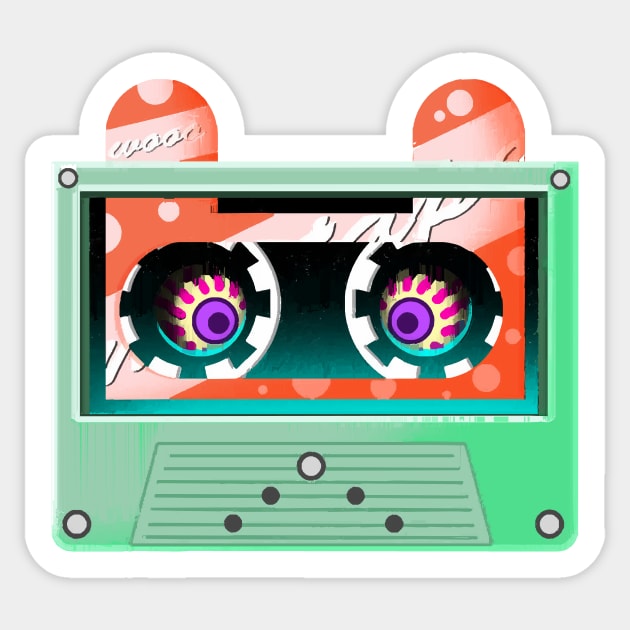 cassette tape wooopy Sticker by Tucker0231